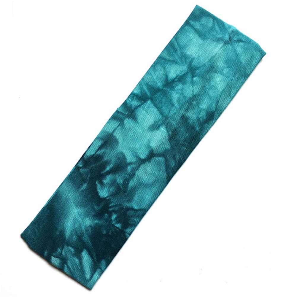AkoMatial Women's Tie Dye Non-Slip Yoga Headband - Elastic Sweatband for Running, Workouts & Fitness - Breathable Hairband for Women (Purple) - Perfect for Yoga, Gym, Jogging & Active Lifestyles