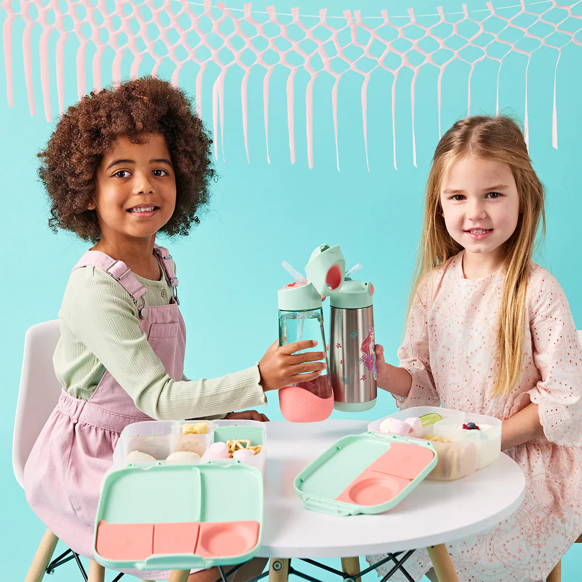b.box MINI Lunch Box for Kids - The Little Mermaid Insulated Food Container | Perfect for School Lunches, Picnics & Travel