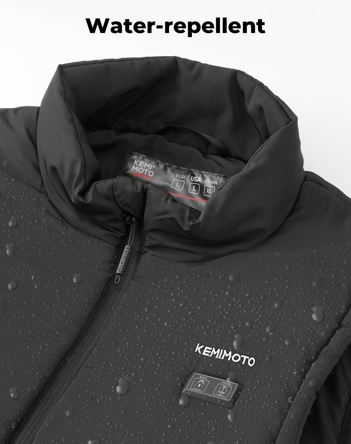 KEMIMOTO Lightweight Heated Vest for Men - USB Rechargeable Battery Heated Jacket for Hunting & Outdoor Activities - Winter Electric Warming Vest - Perfect Gift for Dad, Husband - Ideal for Camping, Hiking & Cold Weather