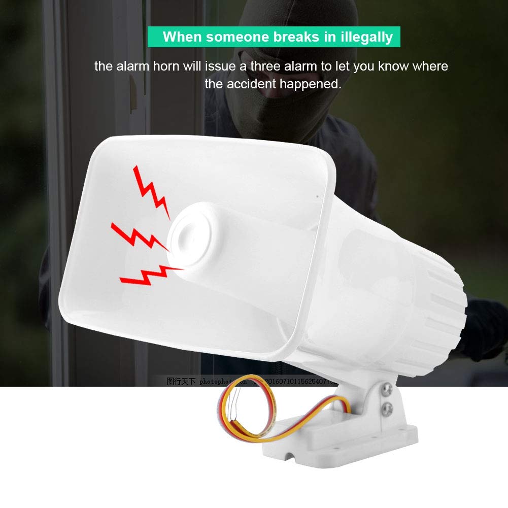 12V 150DB Wired Alarm Siren - Home & Office Security System for Burglar Alarms