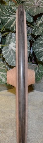 14.5 Inch Walnut Tea Cart Wheel Replacement - Durable Wooden Caster for Tea Trolleys, Serving Carts & Kitchen Islands - Smooth Rolling & Quiet Movement for Home & Restaurant Use