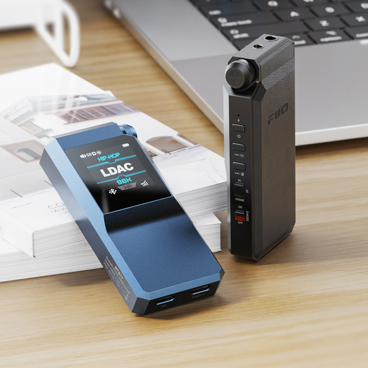 FiiO BTR17 Portable Bluetooth DAC & Headphone Amplifier - HiFi Audio Receiver for Wireless Music Streaming - Perfect for Travel, Gym, and Home Use