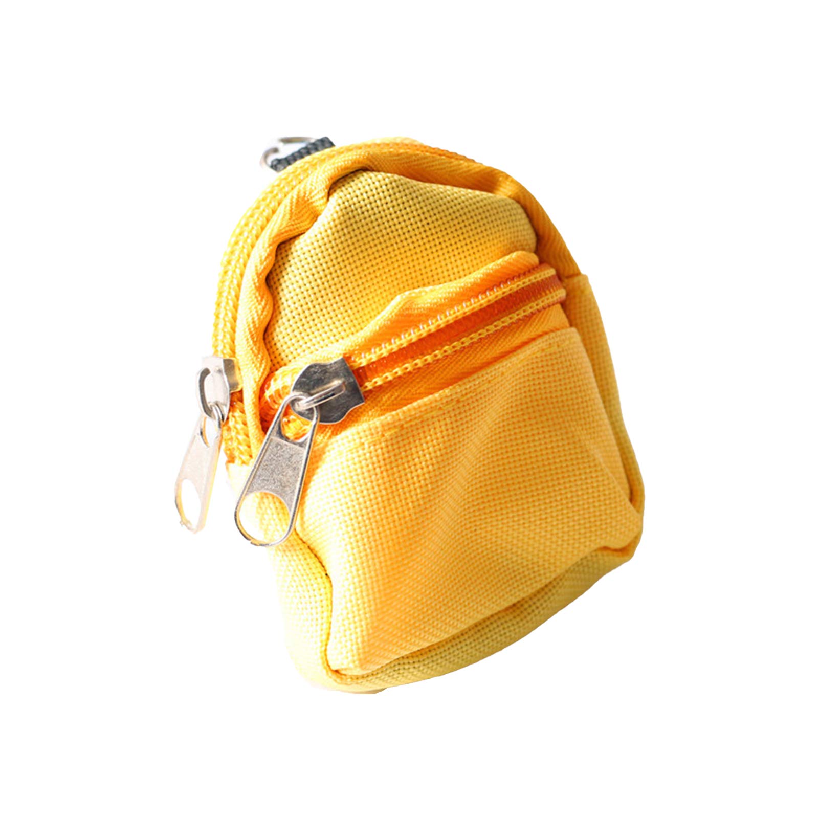 1/6 Scale Miniature Dollhouse Backpack - Tiny School Bag for Dollhouse Decor & Accessories (Yellow) | Perfect for DIY Dollhouse Projects, Miniature Collectors & Creative Gift Ideas