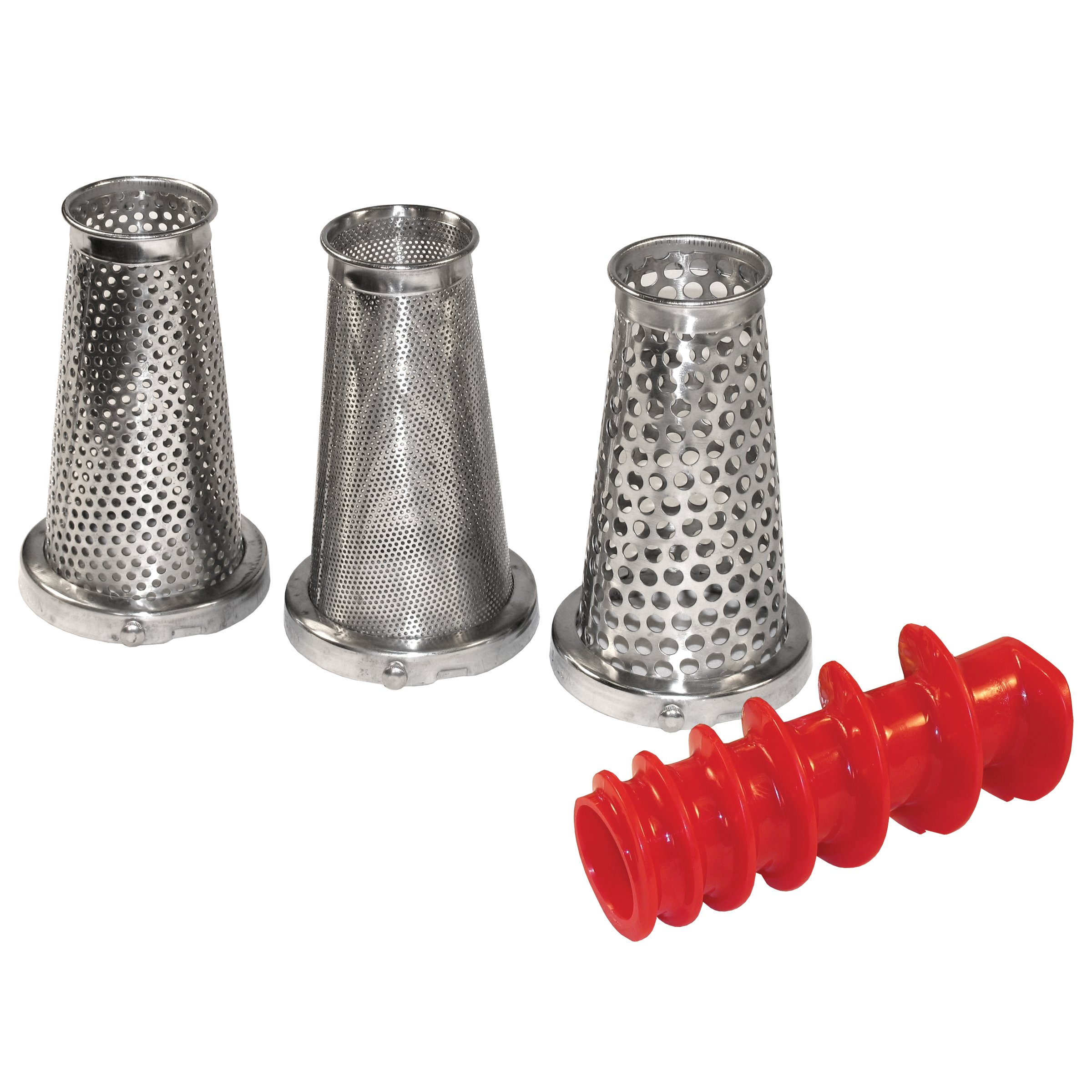 Weston 4-Piece Tomato Press & Sauce Maker Accessory Kit - Stainless Steel - Perfect for Homemade Pasta Sauce, Salsa & Canning