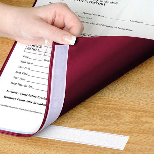 StoreSMART - 20-Pack Heavy Duty Maroon Plastic File Jackets with Hook & Loop Closure - Durable Document Organizers for Office, School & Home Filing Systems