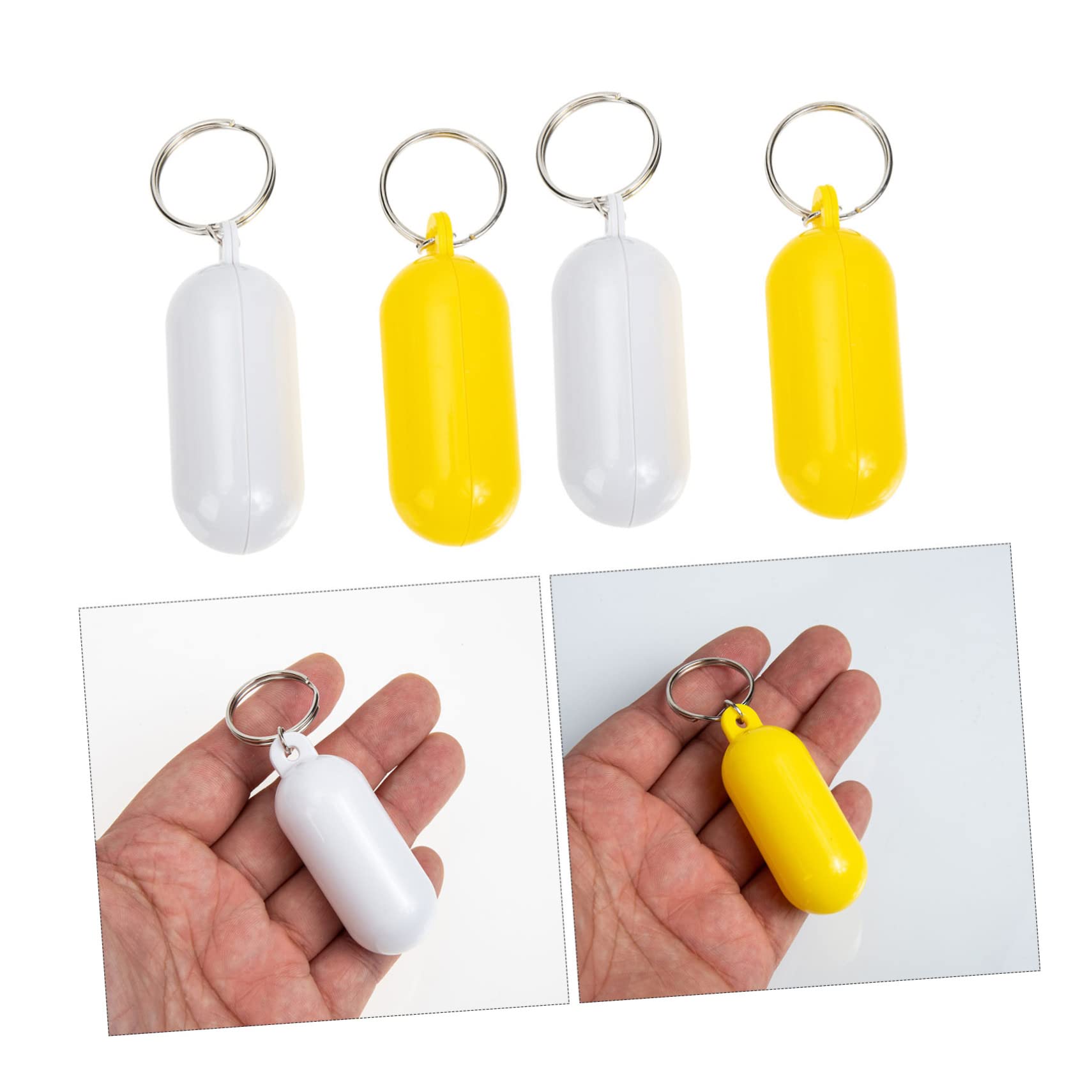 12 Pack Floating Keychain for Boat Keys - Waterproof ABS Key Holder with Pill Container - Perfect for Boating, Fishing, and Water Sports Accessories