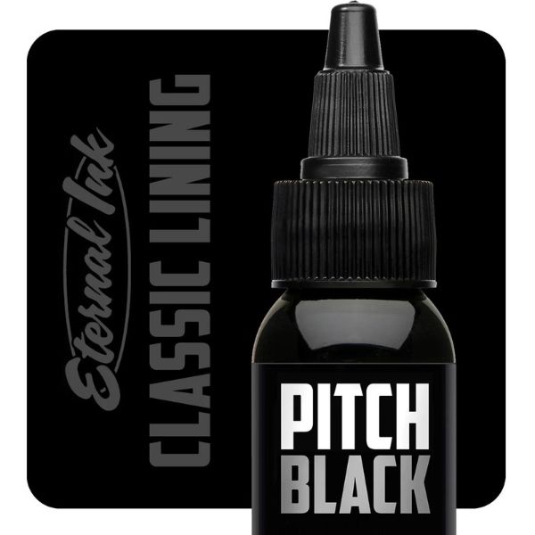 Eternal Pitch Black Classic Lining Ink - Premium Calligraphy Ink for Fountain Pens, Dip Pens & Art Projects - Perfect for Lettering, Drawing & Professional Writing