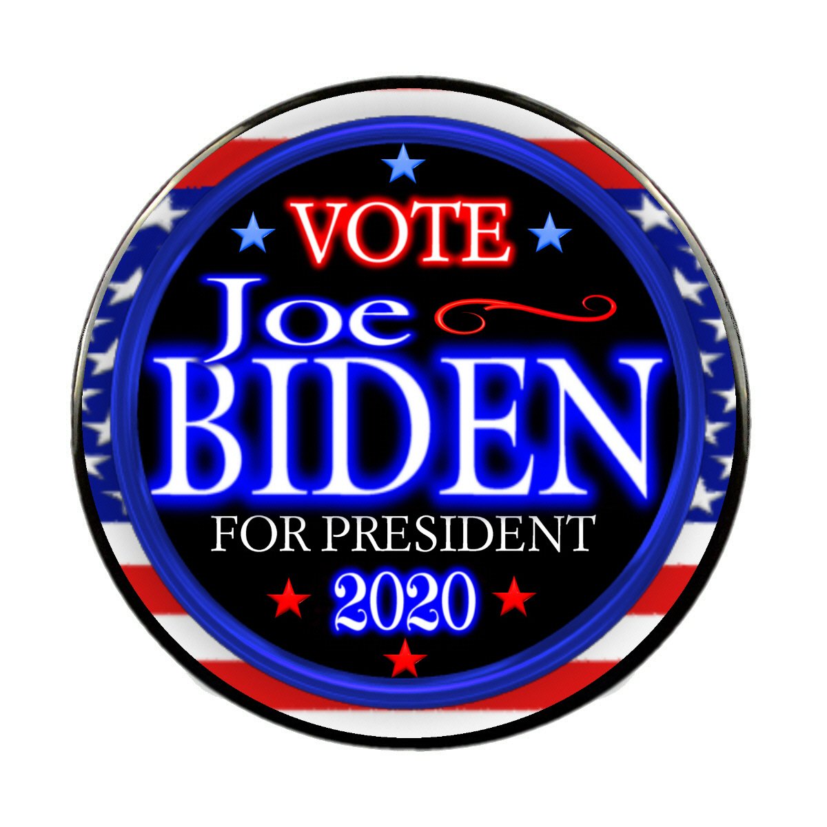 20-Pack Joe Biden 2020 President Campaign Pins & Magnets - Choose Your Size | Perfect for Political Rallies, Office Decor & Collector Displays