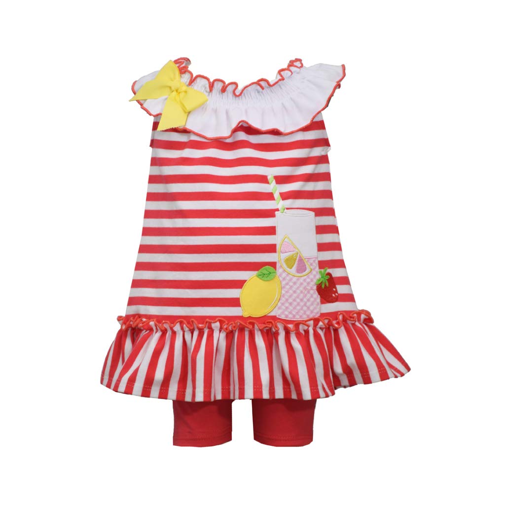 Bonnie Jean Girls' Shorts Set for Baby, Toddler & Little Girls - Soft Cotton Playwear for Summer, Beach & Casual Outings