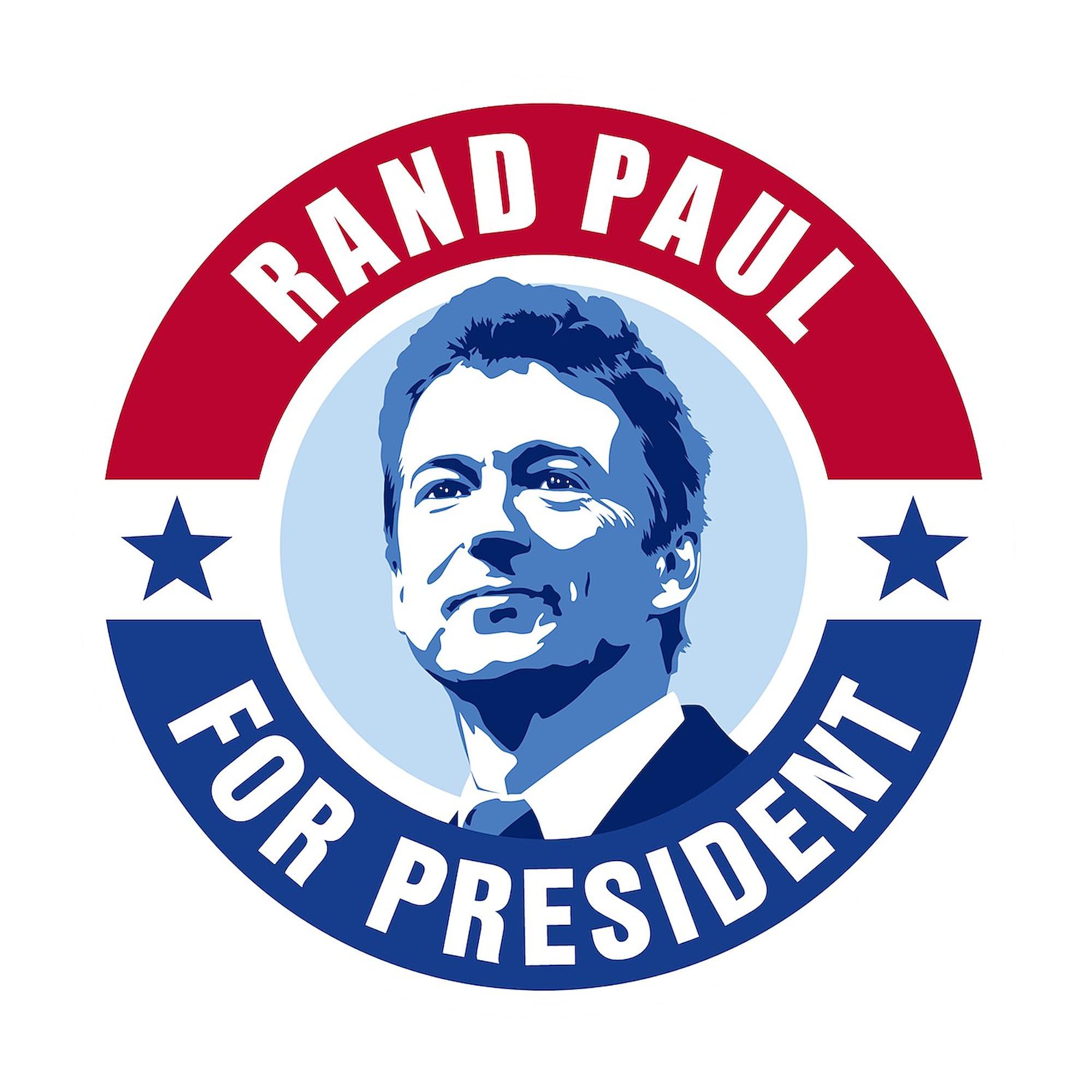Rand Paul Retro Square Sticker 3