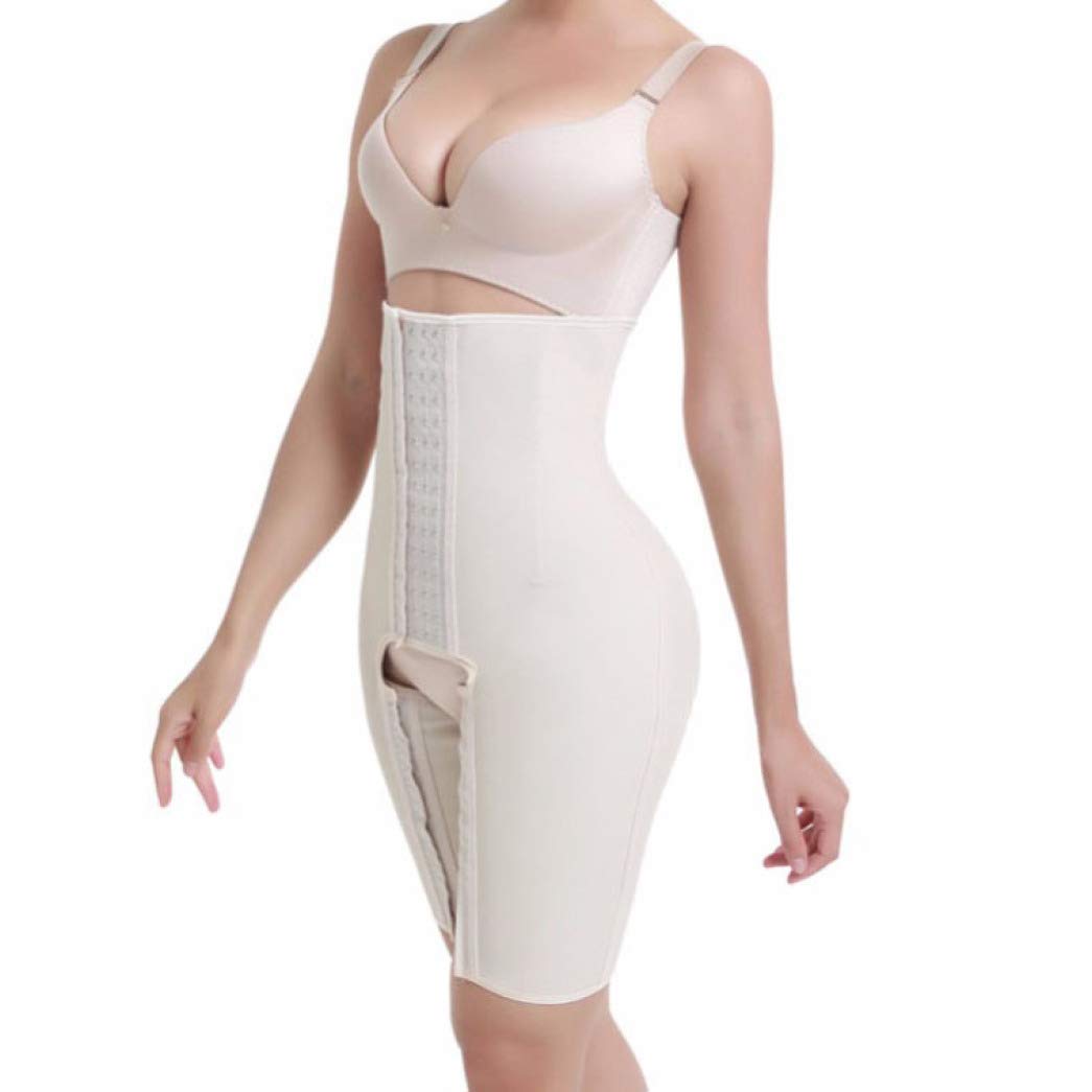 LUCACO Women's High Waist Cincher Control Shorts - Body Shaper with Adjustable Hook & Thigh Slimmer in Beige | Tummy Control Shapewear for Everyday Wear, Special Occasions & Postpartum Recovery
