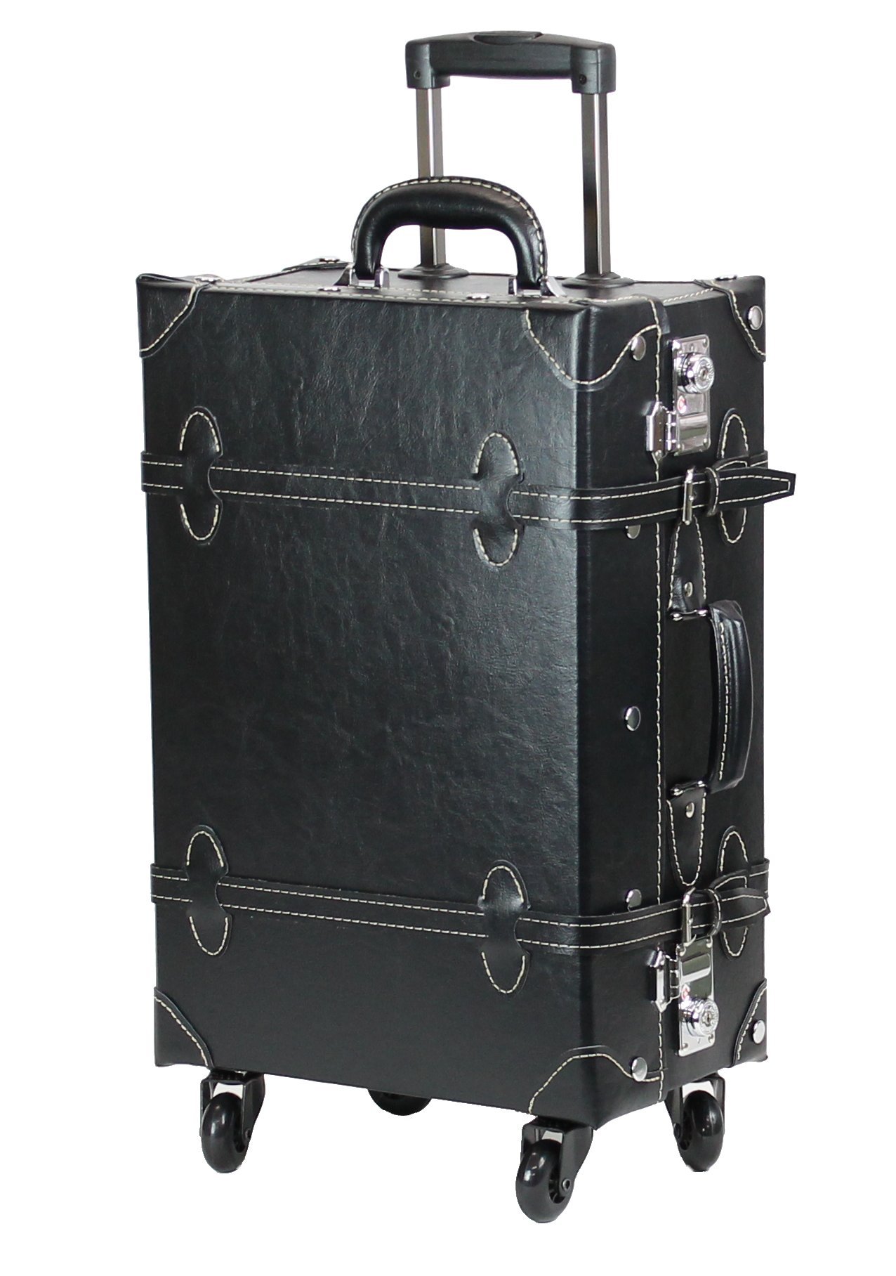 Vintage TSA Lock Suitcase - Retro Style Rolling Luggage with Spinner Wheels for Travel, Business Trips & Weekend Getaways