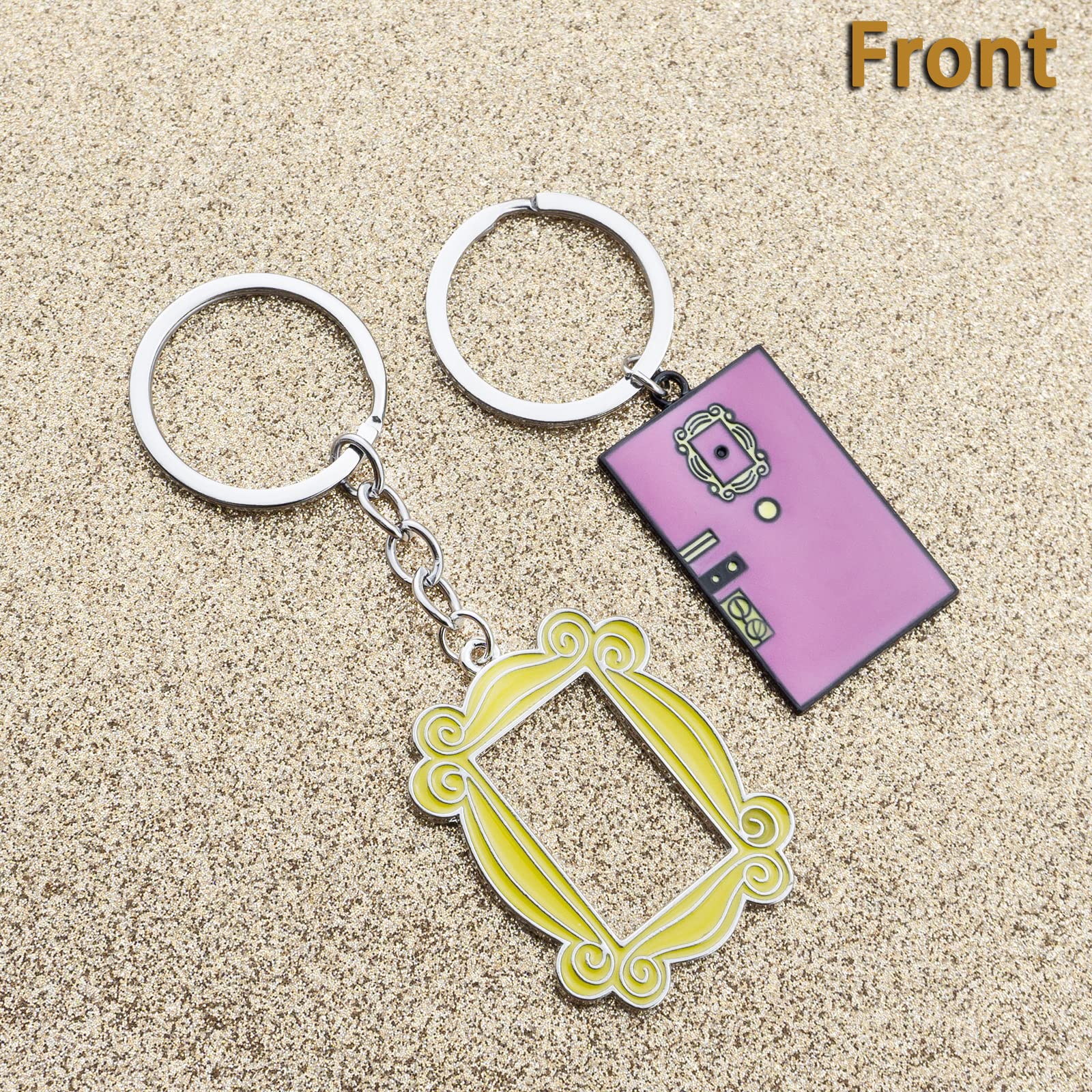 Friends TV Show Keychain Set - 2 Pack Best Friend Gifts for Women | Officially Licensed Merchandise | Perfect for Birthdays, Anniversaries & Fan Collections