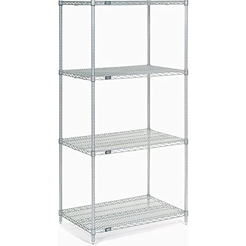Nexel 4-Tier Adjustable Wire Shelving Unit 14