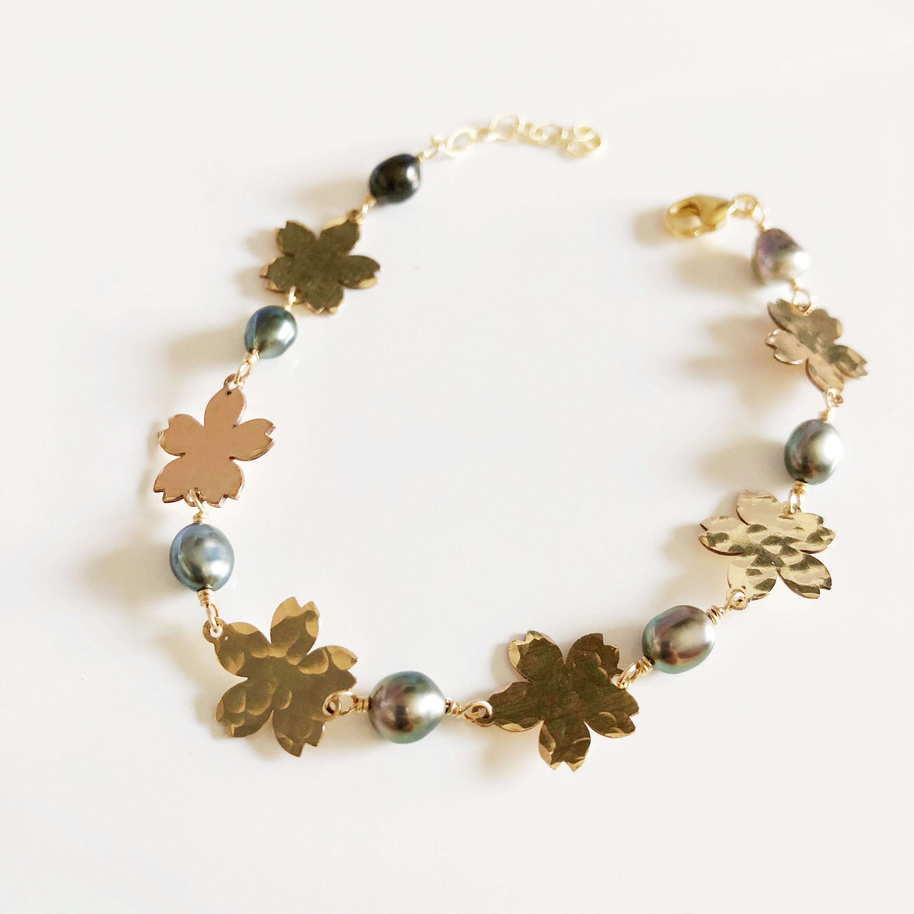 LALAPUA Keshi Tahitian Pearl Bracelet (B379) - Elegant Handmade Jewelry for Women, Perfect for Weddings, Parties & Special Occasions