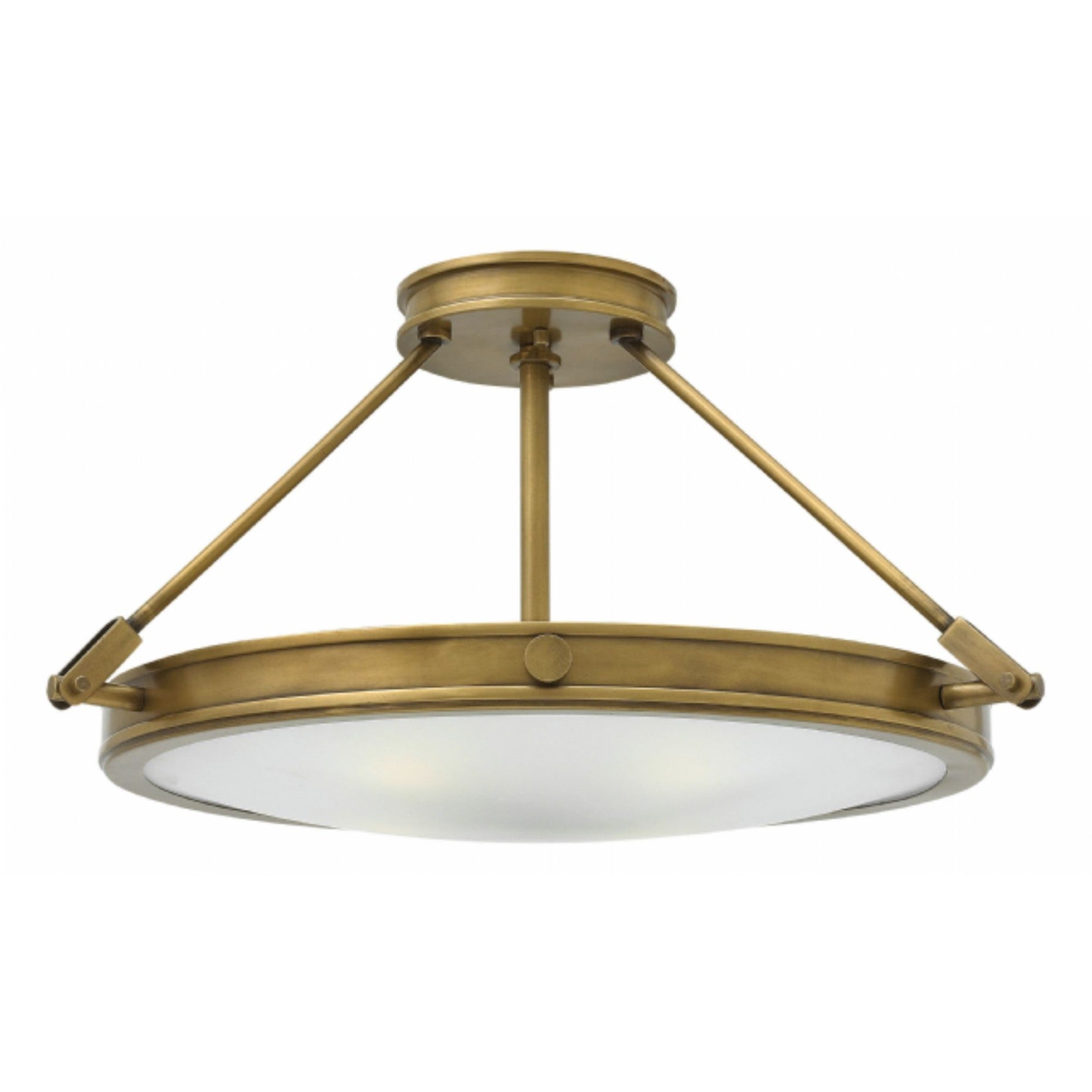 Semi Flush Mount Ceiling Light Fixture - Modern LED Ceiling Light for Bedroom, Living Room, Kitchen & Hallway - Energy Efficient Indoor Lighting Solution
