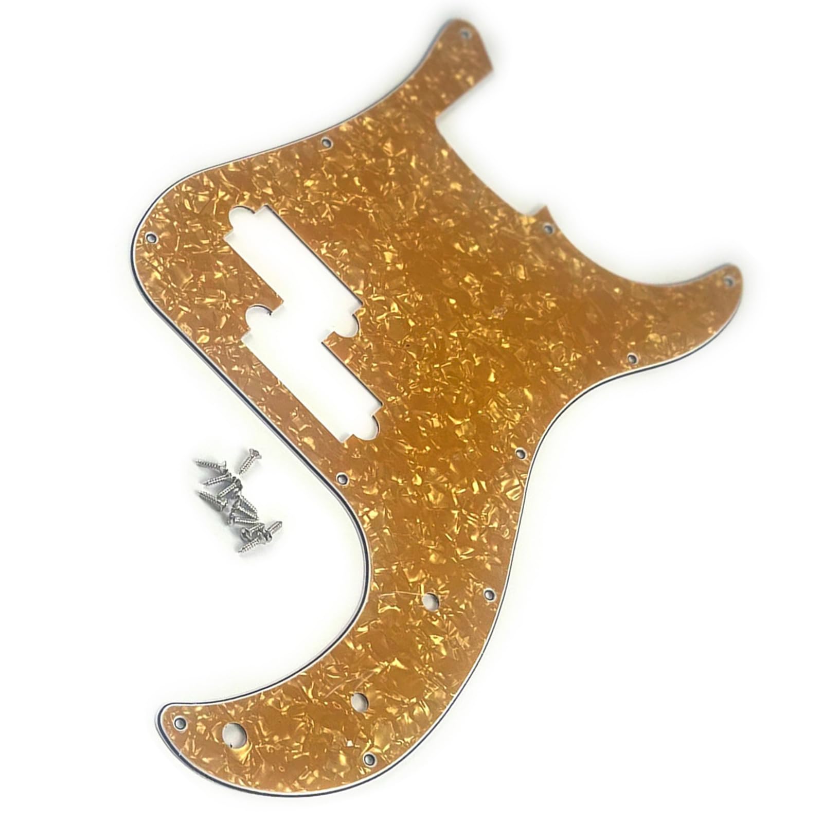 11 Hole Electric Bass Pickguard - 4 String Bass Scratch Plate for Standard Bass Guitar | Perfect for DIY Repairs & Custom Upgrades