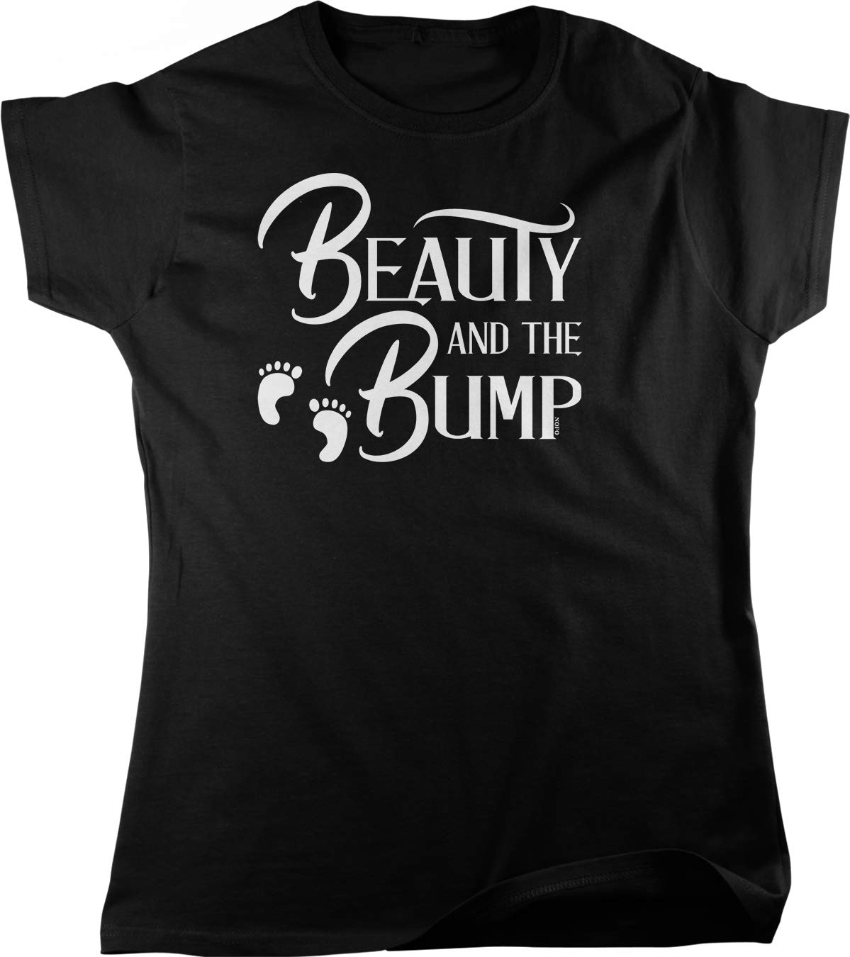 NOFO Clothing Co Beauty and The Bump Maternity T-Shirt for Women - Soft Cotton Pregnancy Tee for Expecting Moms, Casual & Comfortable Everyday Wear