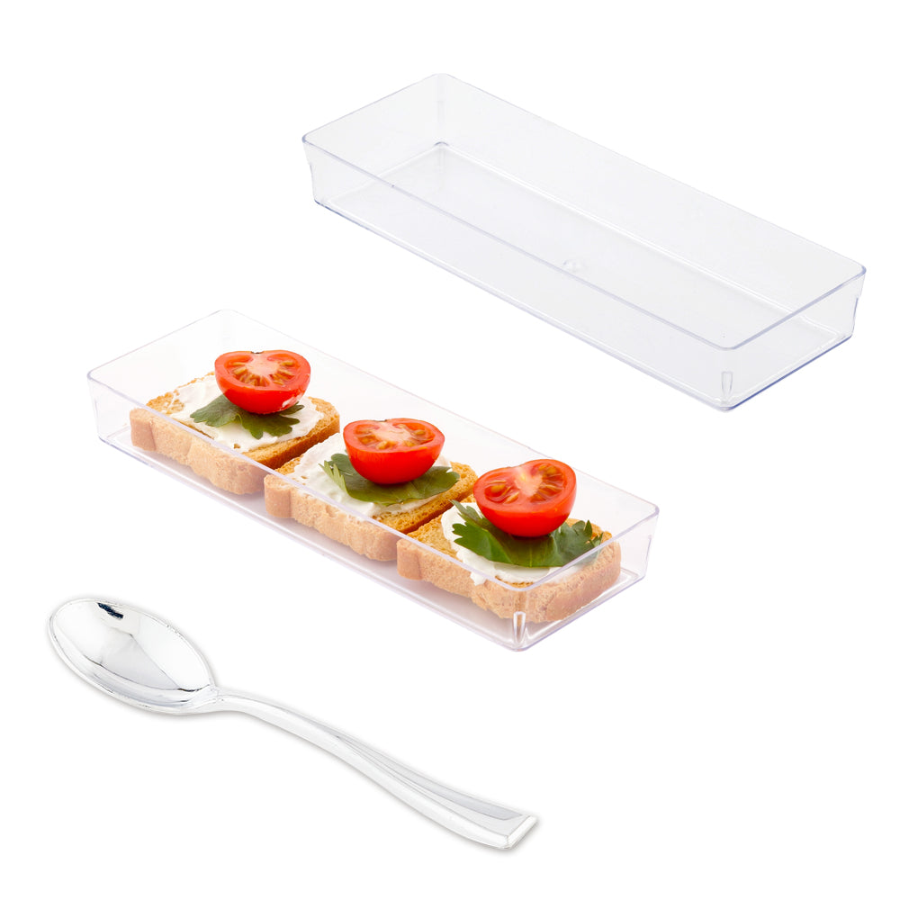 100-Pack Clear Rectangle 5.2