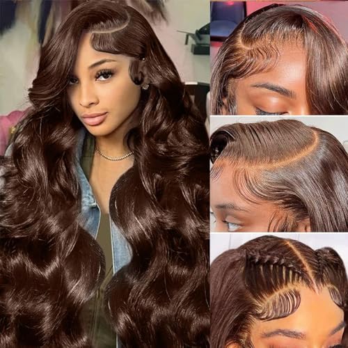 Chocolate Brown Body Wave Wig