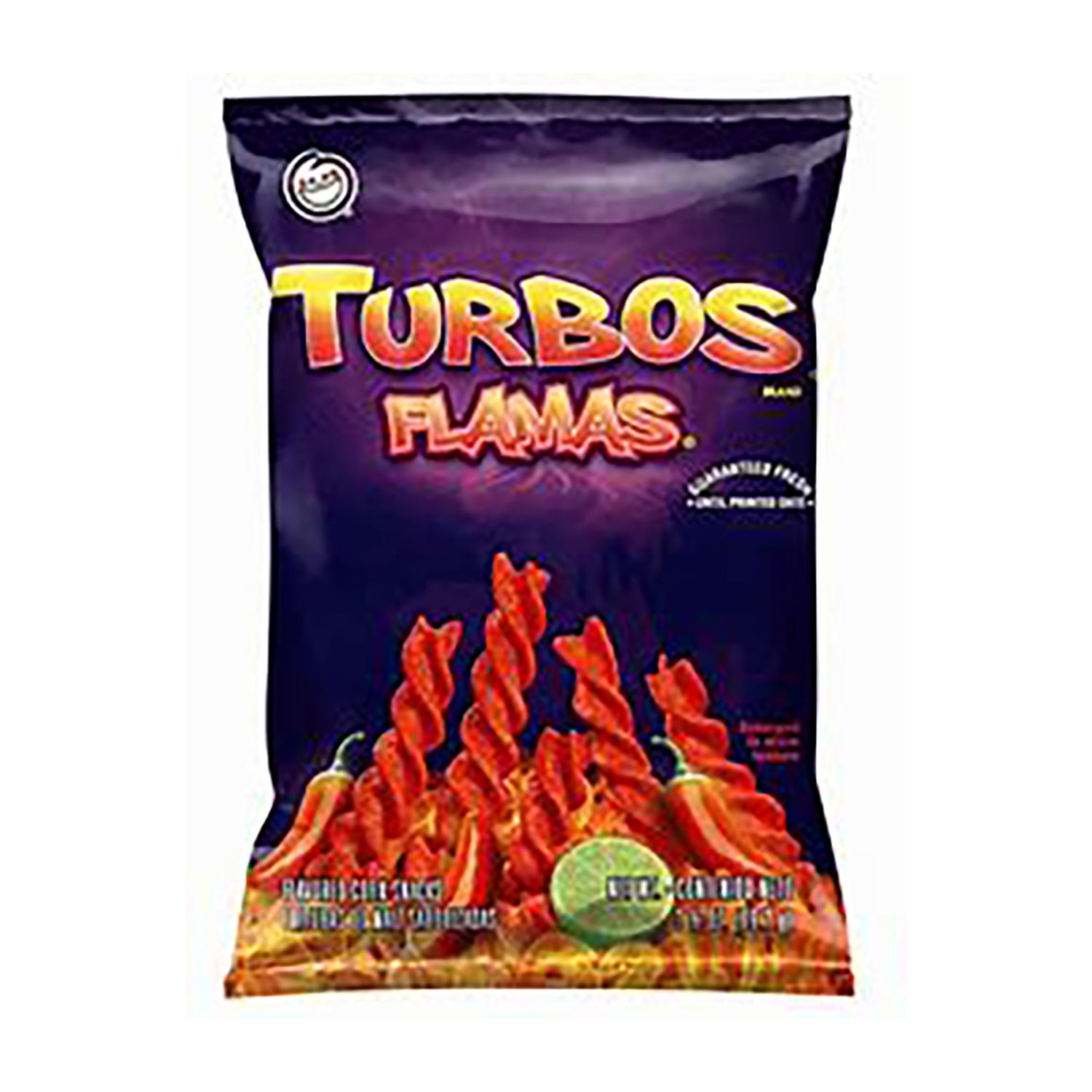 Frito Lay Turbos Flamas Spicy Corn Chips - 3.5oz Bags (Pack of 34) - Perfect for Parties, Snacking & Office Break Rooms