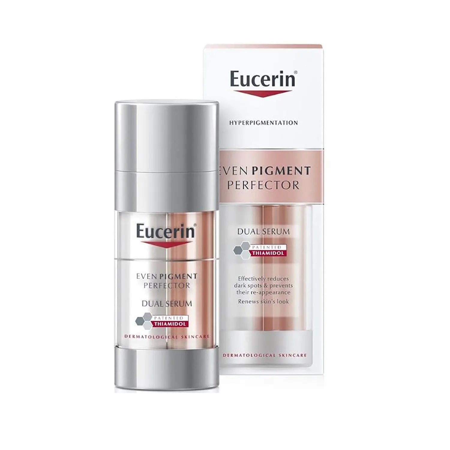 Eucerin Even Pigment Perfector Dual Serum 30ml - Brightening & Dark Spot Treatment for Face - Perfect for Daily Skincare Routine & Hyperpigmentation Correction