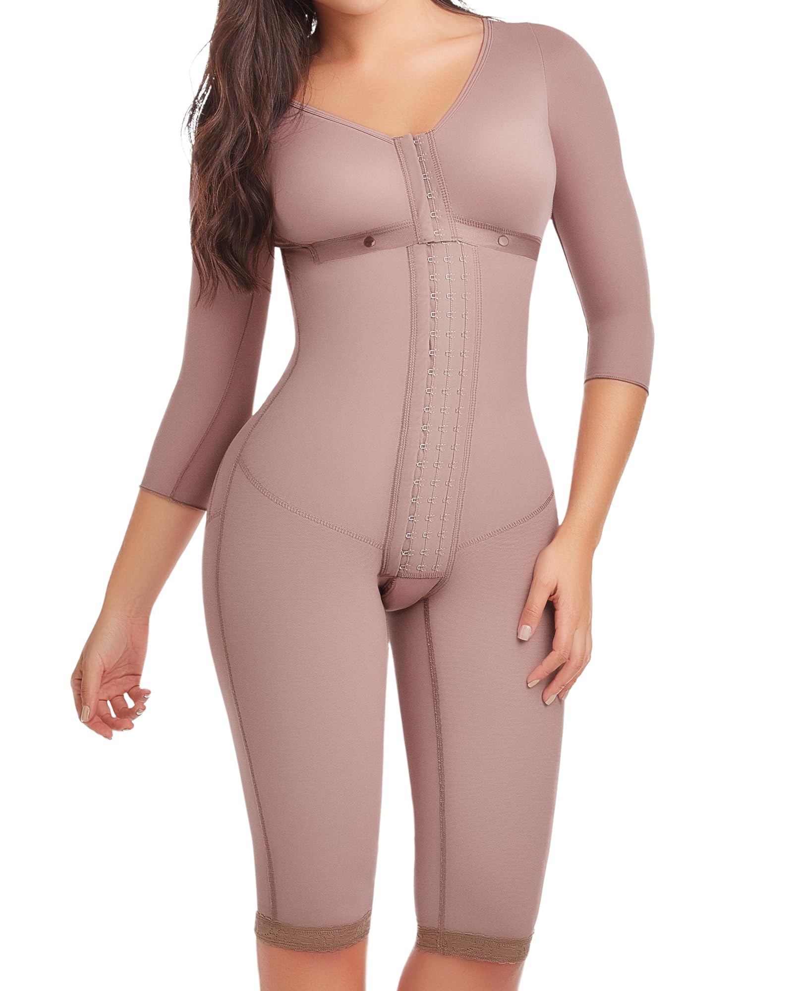 DELIE Fajas Colombianas 103 High Compression Shapewear Bodysuit - Tummy Control Waist Trainer for Women | Perfect for Postpartum Recovery, Workout & Everyday Wear