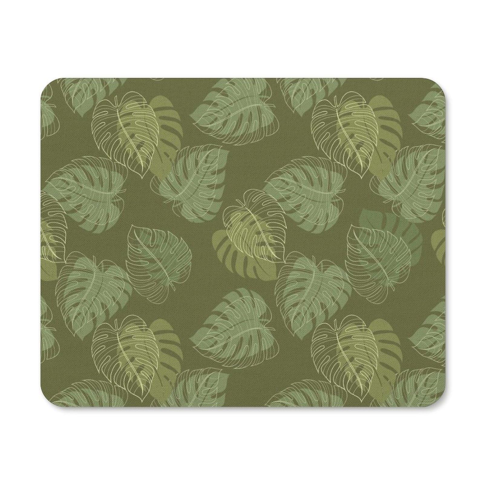 Monstera Palm Leaves Mouse Pad - Non-Slip Waterproof Gaming Mouse Mat (20x25cm) for Home & Office - Durable Desk Accessory for PC, Laptop & Computer Workstations