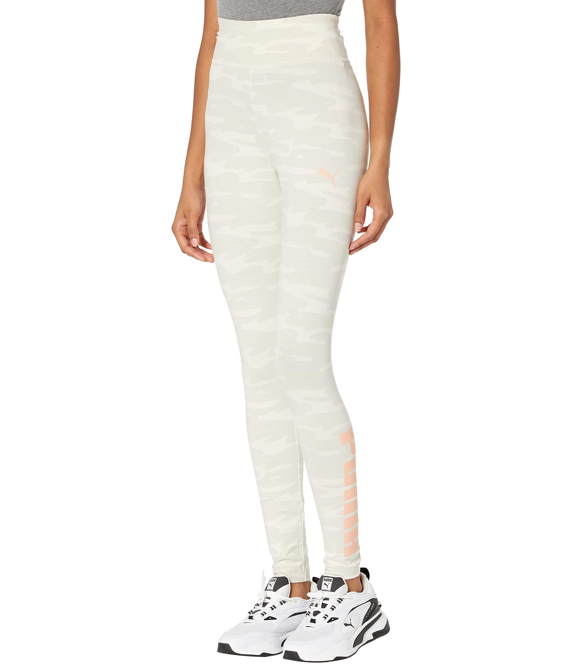 PUMA Women's Essentials+ High-Waisted Yoga Leggings - Breathable Workout Pants for Running, Gym & Lounge Wear - Black/White/Color Options