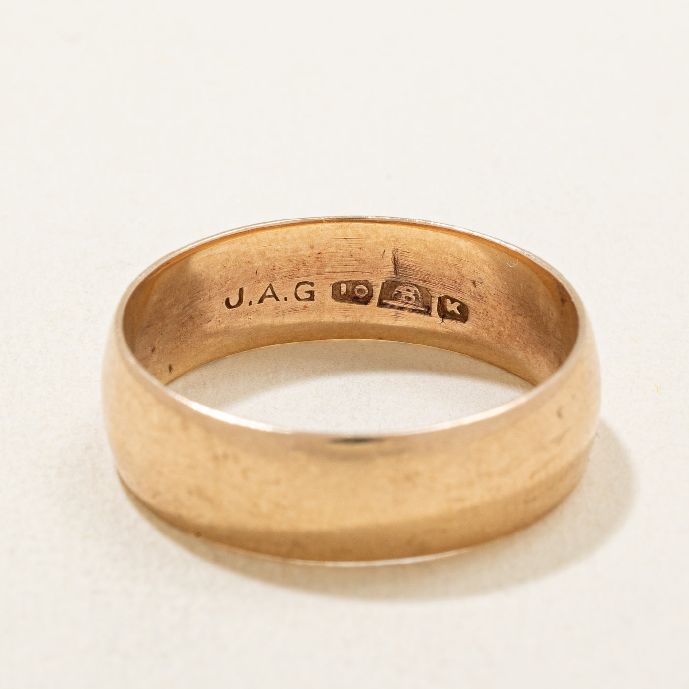 10K Rose Gold Wedding Band for Women - 6.20mm Wide Size 9 - Elegant Bridal Ring for Engagement, Anniversary & Everyday Wear