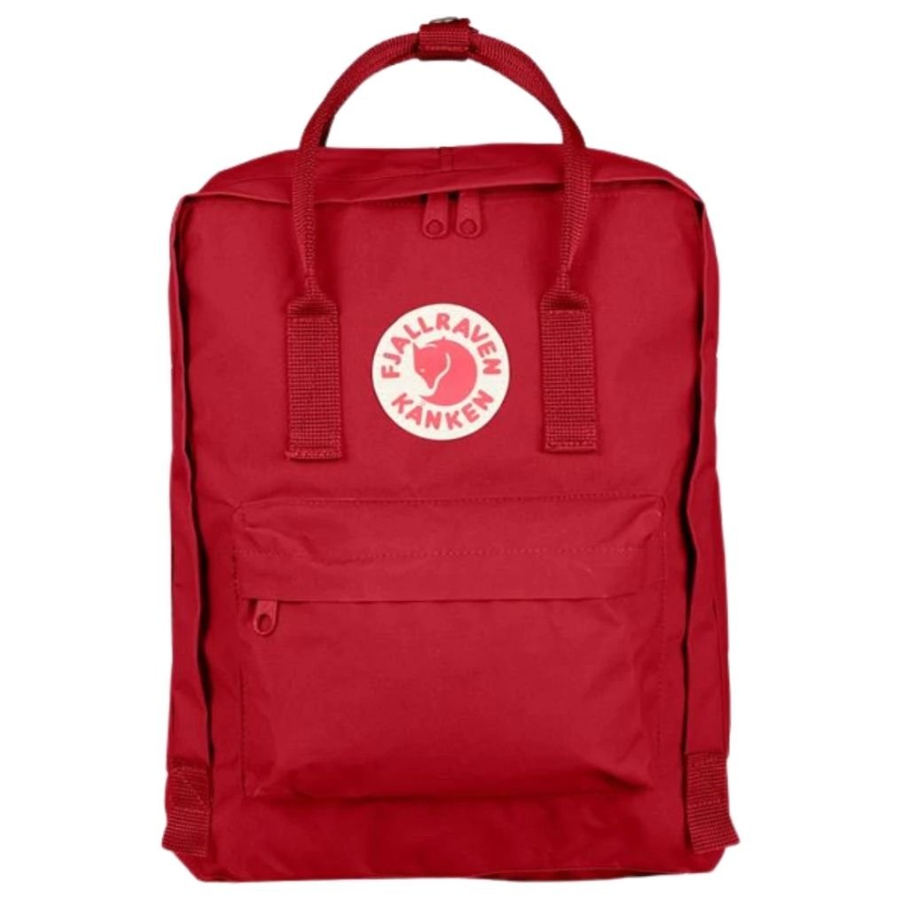 Fjallraven Kanken Backpack for Women & Men - 16L Lightweight Laptop Backpack, Durable Water-Resistant Travel Daypack - Perfect for School, Work, Hiking & Outdoor Adventures (Deep Red)
