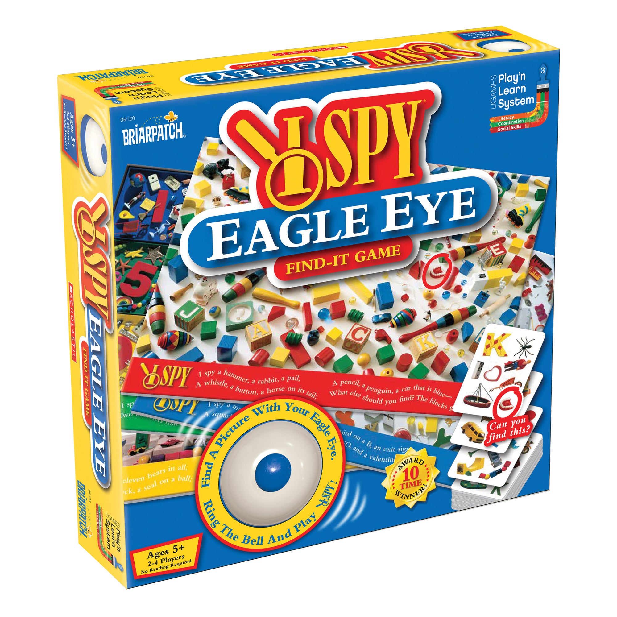Briarpatch I Spy Eagle Eye Find It Game - Fun Family Board Game for Kids & Adults - Perfect for Parties, Travel & Indoor Activities