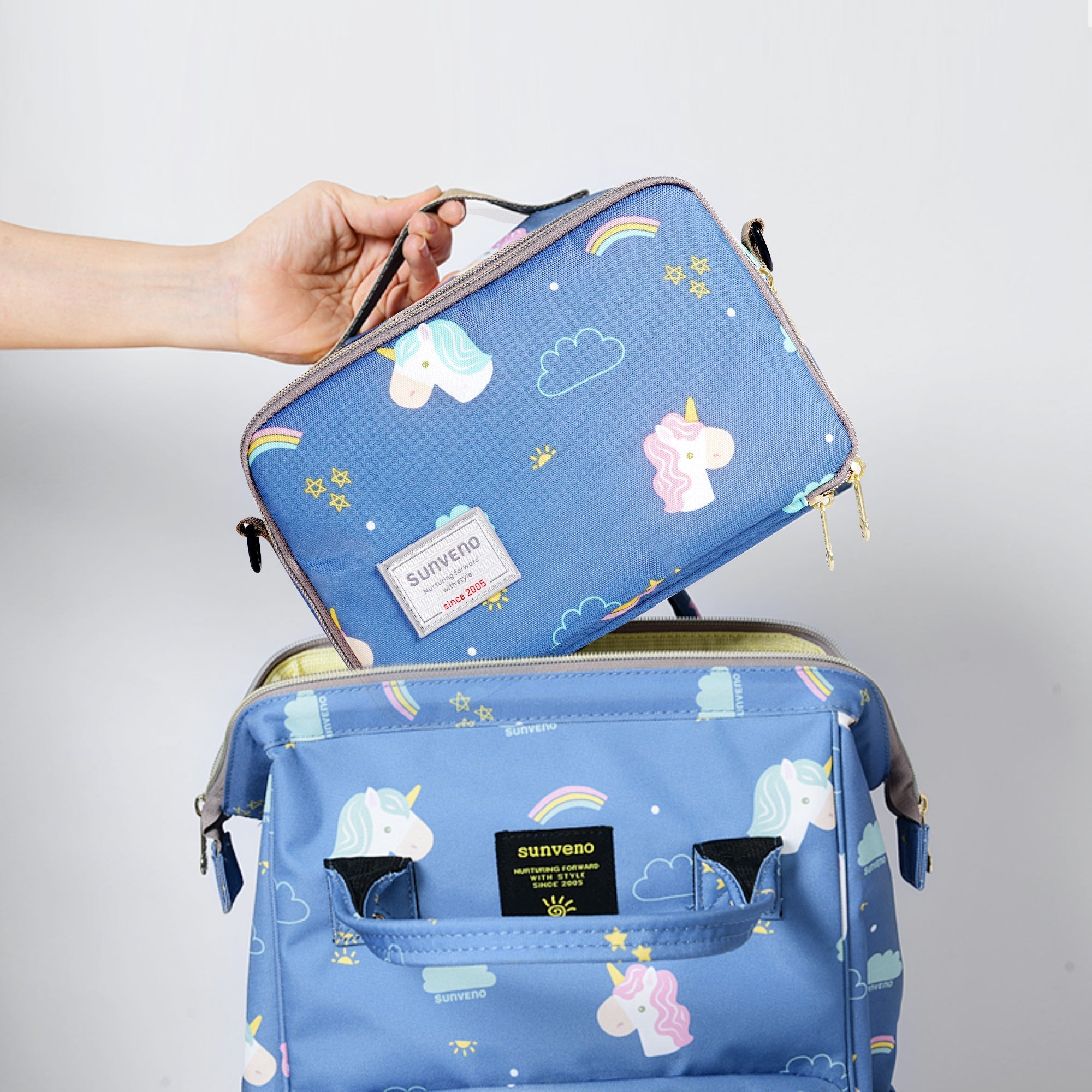 Portable Diaper Changing Bag - Waterproof Baby Diaper Organizer with Insulated Pocket & Wipes Dispenser | Perfect for Travel, Outings & On-the-Go Parents