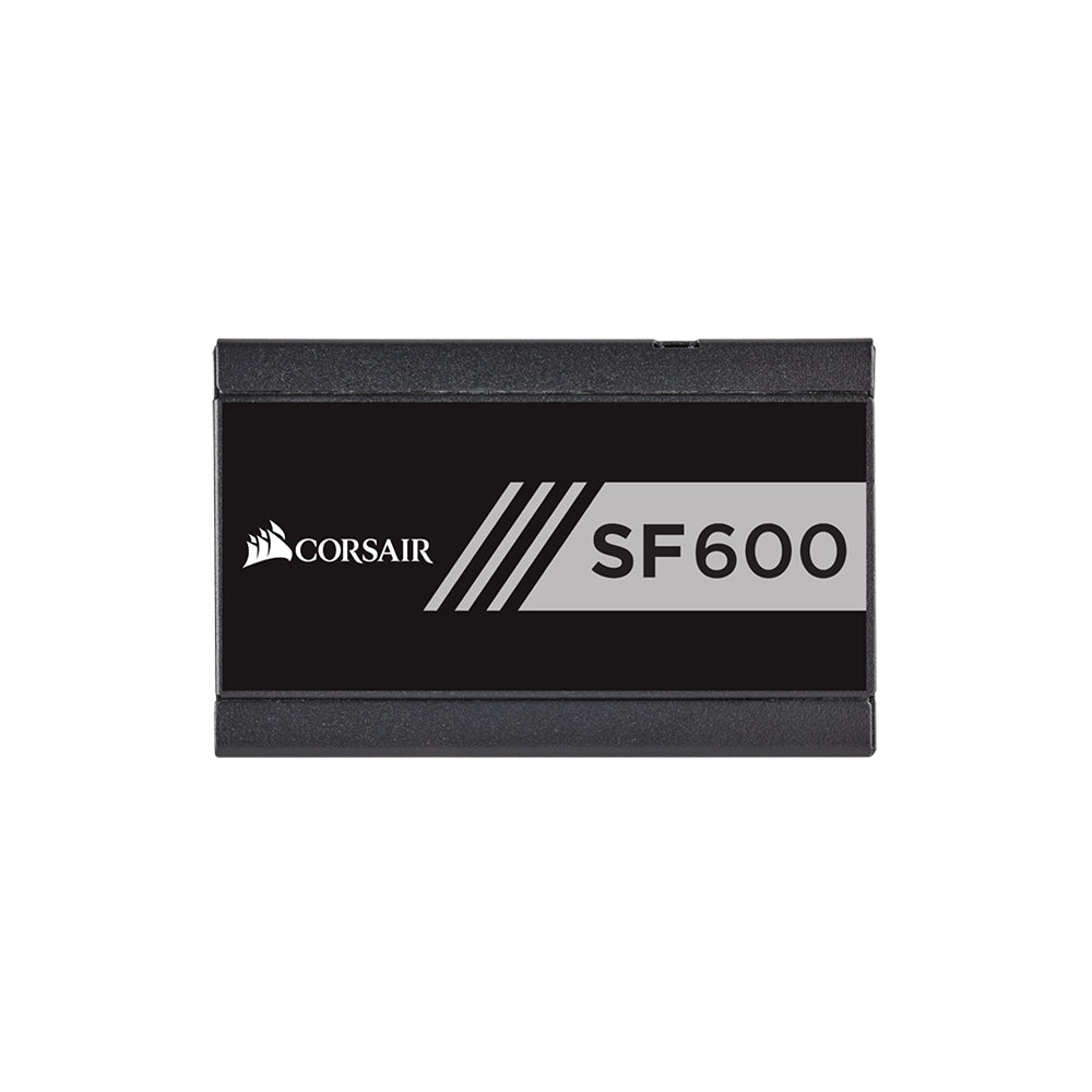 Corsair SF600 Gold 600W 80 Plus Gold Certified Fully Modular SFX Power Supply - Compact PSU for Small Form Factor PCs & Gaming Rigs