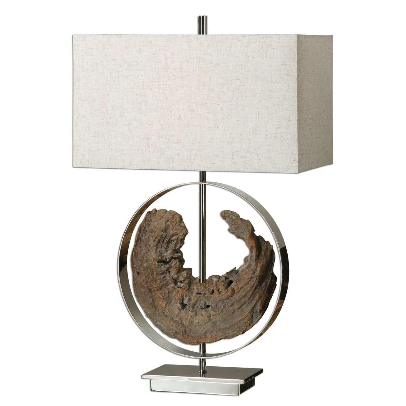 Ambler Driftwood Lamp - Handcrafted Natural Wood Table Lamp for Living Room, Bedroom & Office Decor - Perfect for Coastal, Rustic & Farmhouse Style Homes