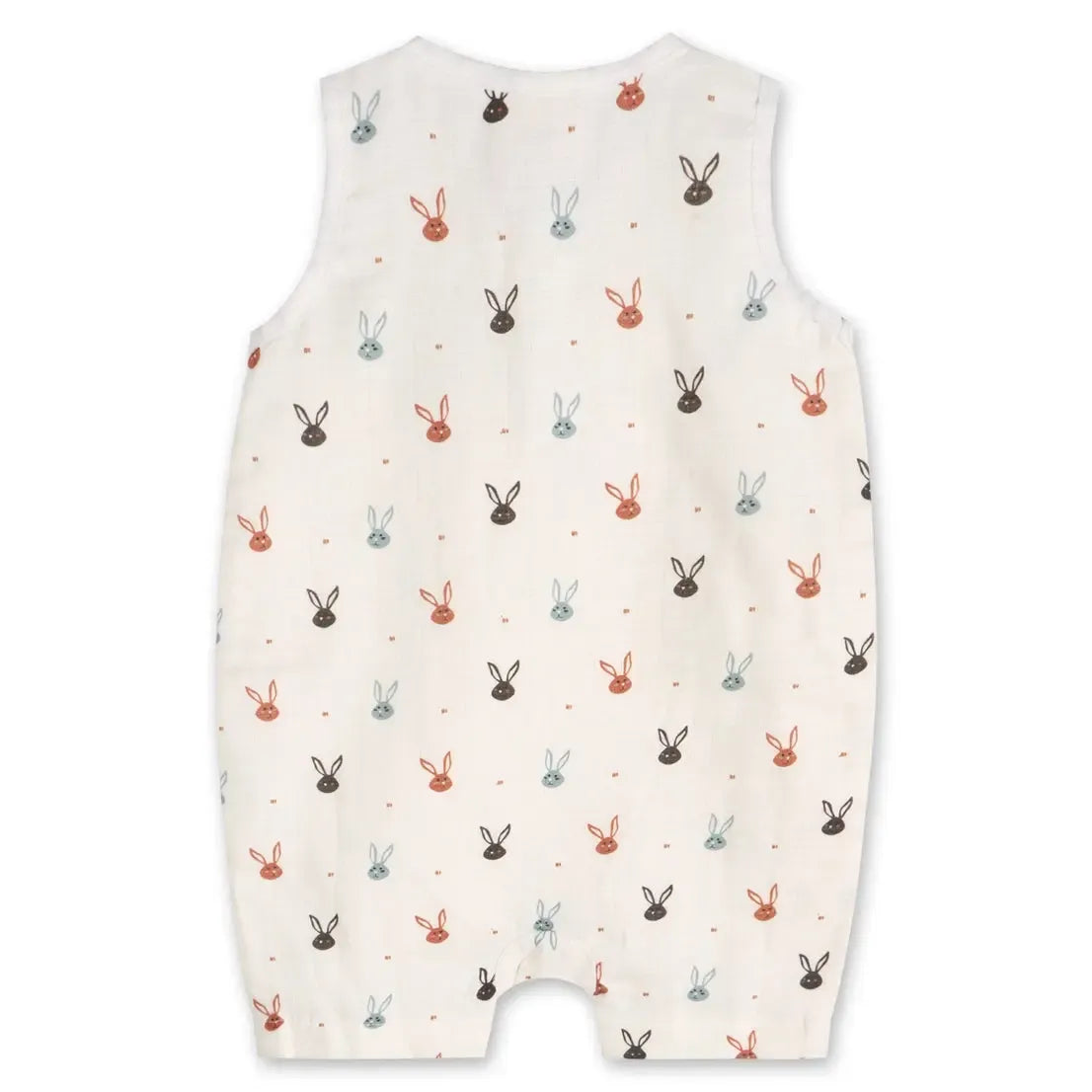 Viverano Organic Cotton Shortie Romper for Baby Girls - Soft & Comfortable Mini Bunnies Design - Perfect for Playtime, Summer Outfits & Photoshoots
