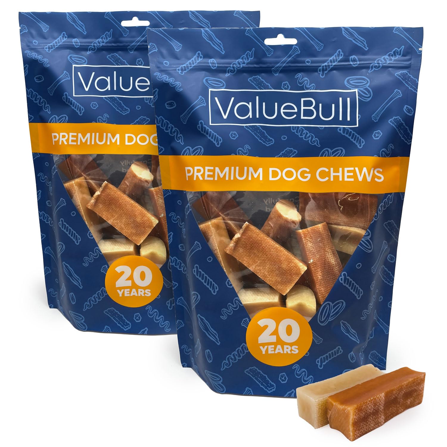 ValueBull Himalayan Yak Cheese Dog Chews for Aggressive Chewers - All Natural, Healthy & Safe, Low Odor, Long-Lasting Treats - Made in Nepal with Yak Milk - Perfect for Training, Dental Health, and Strong Chewers (Small, 4 lb)