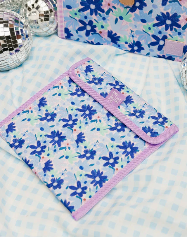 The Somewhere Co - Blue Meadow Reusable Snack Bags | Eco-Friendly Food Storage for Lunches, Picnics & Travel | BPA-Free Washable Snack Pouches