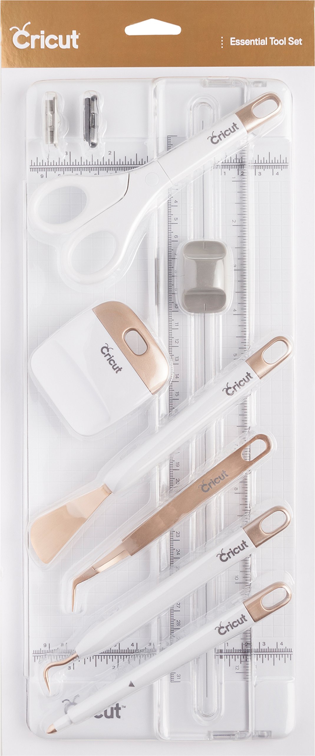 Premium Cricut Tools & Trimmer Set in Gold - Essential Crafting Kit for DIY Projects, Scrapbooking, and Vinyl Cutting