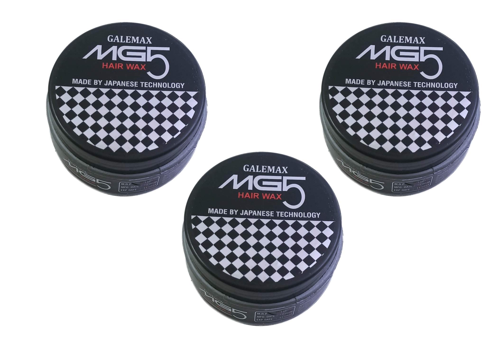 MG5 Hair Wax for Men - Strong Hold Styling Gel with Japanese Technology (3 Pack, 300g) - Perfect for Spiky, Textured, and Messy Hairstyles at Home or Salon
