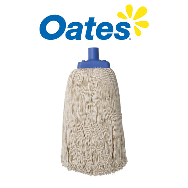 Oates Polyester and Cotton Mop Head 450g & 600g - Heavy Duty Cleaning for Floors, Kitchen, and Bathroom - Washable and Durable
