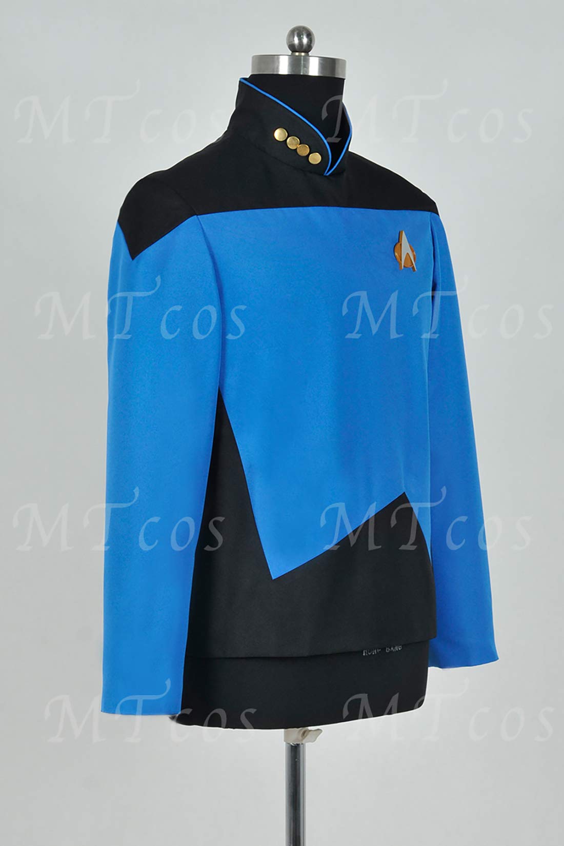 Star Trek Next Generation Cosplay Command Costume Blue Uniform - Perfect for Halloween, Comic Con & Role-Playing Events