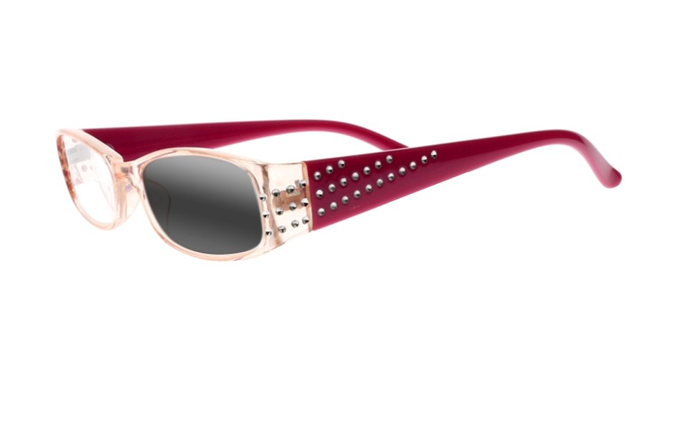 Bifocal Reading Glasses for Women - Photochromic Sun Readers for Outdoor & Reading