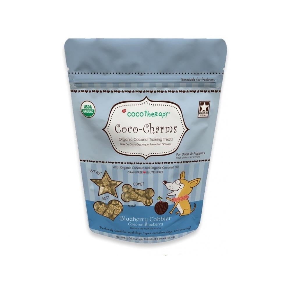 Organic Blueberry Cobbler Dog Training Treats by Coco Charms | Healthy Puppy Rewards for Obedience & Behavior Training | Perfect for Indoor & Outdoor Training Sessions