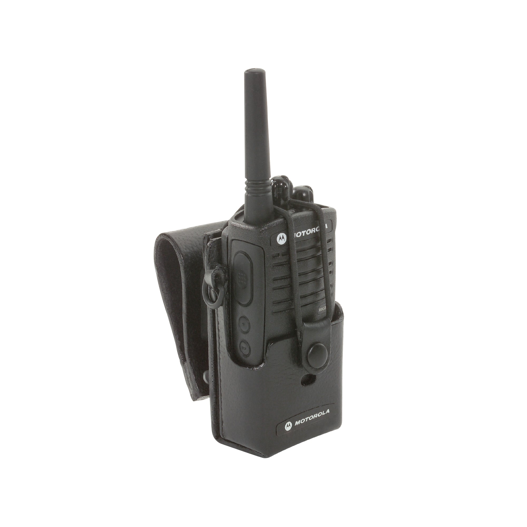 Motorola RLN6302 RDX Heavy Duty Leather Carry Case with Swivel Belt Loop - Secure & Durable Holster for Two-Way Radios, Perfect for Construction, Security & Outdoor Work