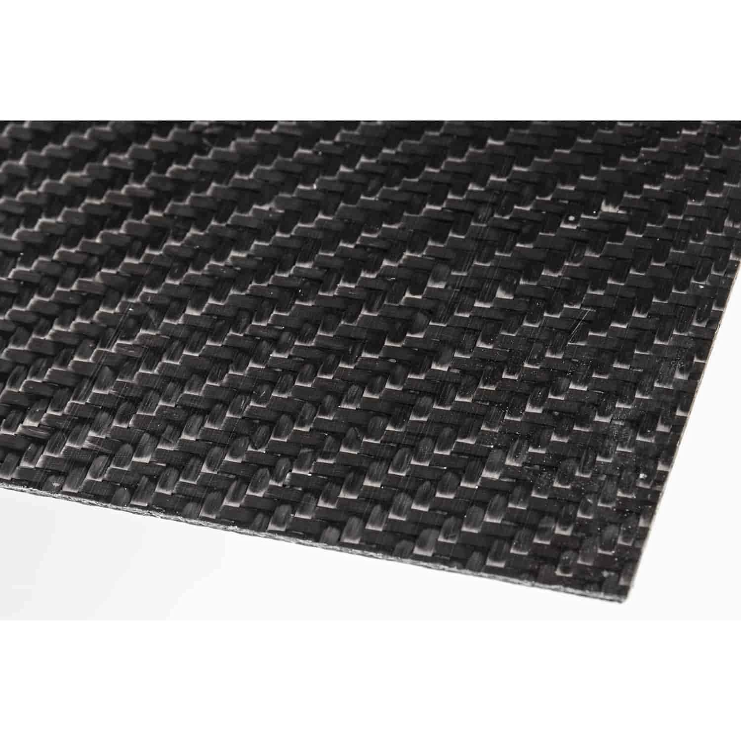 Premium JEGS Carbon Fiber Sheet - 2ft x 4ft x 0.040in Thick | High-Quality Composite Carbon Fiber Panel | Made in USA | Perfect for Automotive, Marine & DIY Projects
