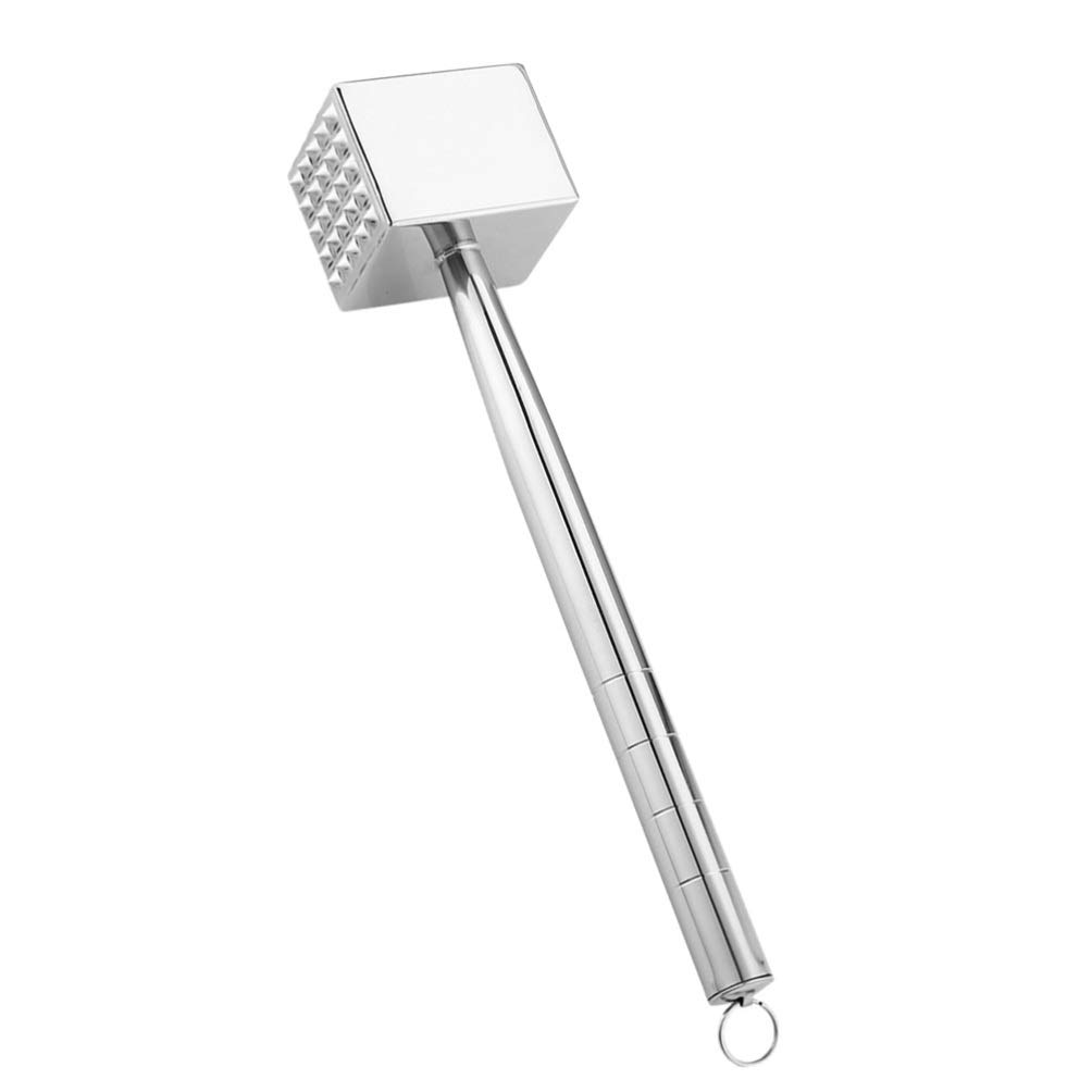 DOITOOL Stainless Steel Meat Tenderizer Hammer - Heavy Duty Kitchen Mallet for Steak, Beef, Pork & Poultry - Perfect for Tenderizing, Flattening & Marinating - Ideal for Home Cooking, BBQ & Restaurant Use