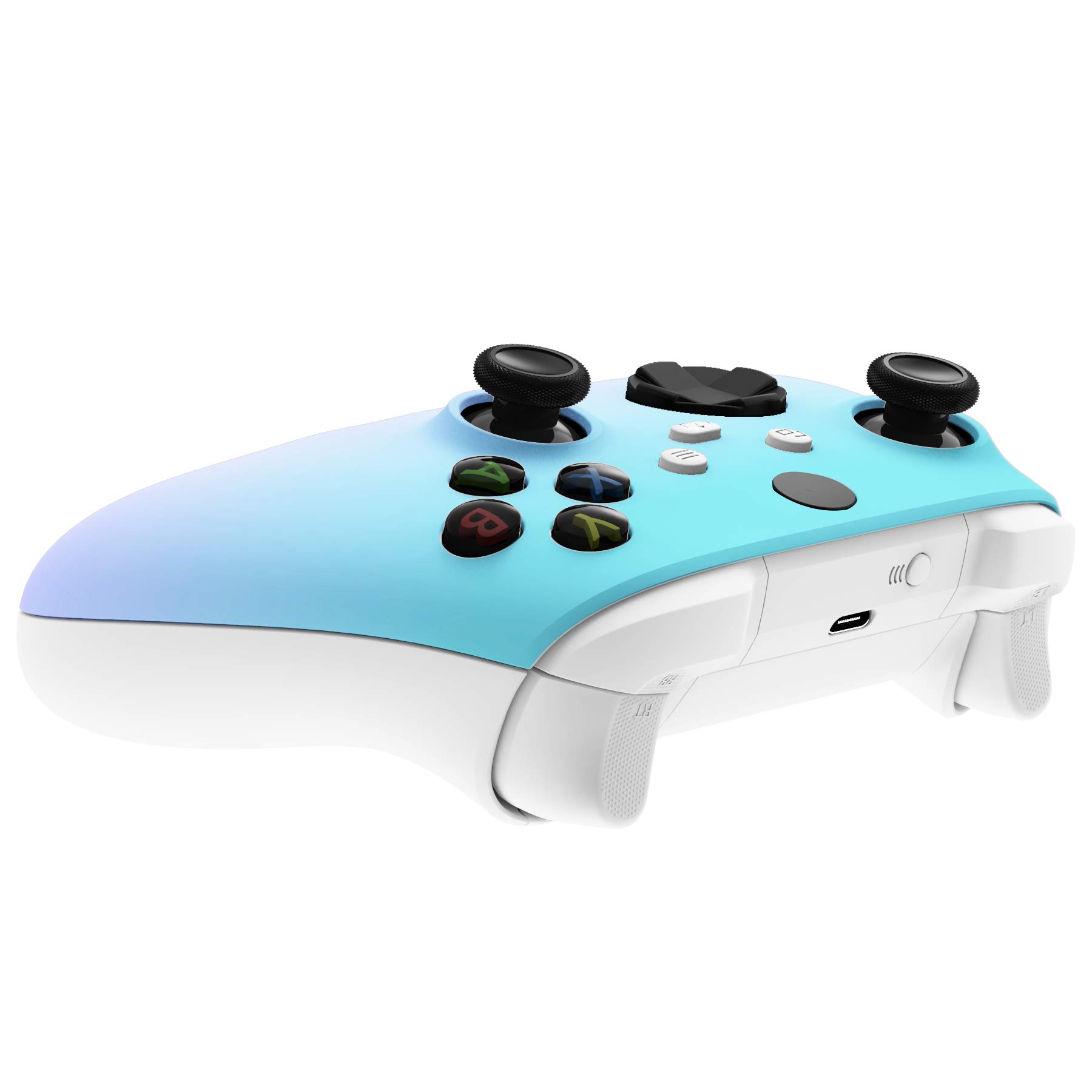 eXtremeRate Custom Gradient Blue Violet Replacement Shell for Xbox Series X & S Controller - Faceplate Cover for Xbox Core Wireless Controller (Controller Not Included) - Perfect for Gaming Enthusiasts & Custom Mods
