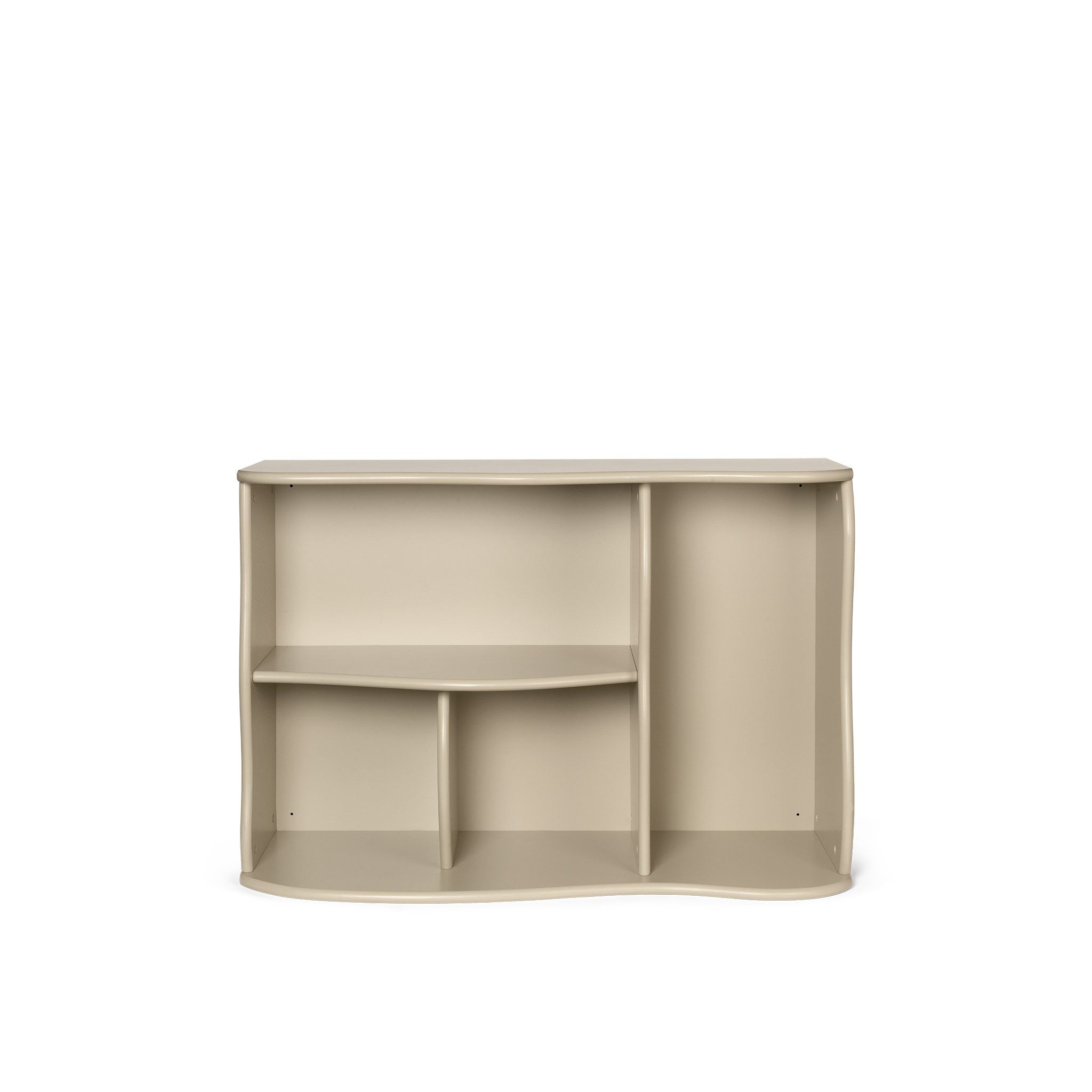 FERM LIVING Slope Bookcase in Cashmere - Modern Scandinavian Bookshelf for Living Room, Bedroom & Home Office Storage