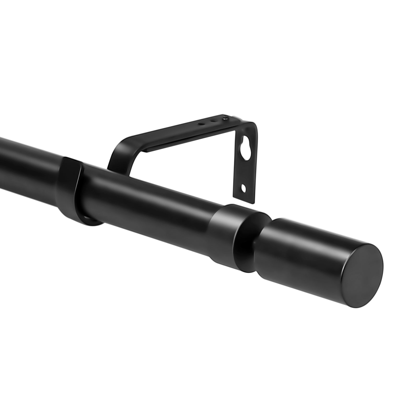 1 Inch Sullivan Adjustable Single Drapery Curtain Rod - 8 Finishes Options for Windows, Living Room & Bedroom Decor